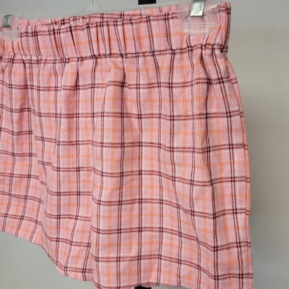 ROMWE Check High Waist Shorts - Picture 2 of 4